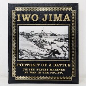 IWO JIMA Portrait of a Battle Easton Press HC Leather Bound Book US Marines Rare